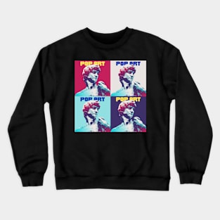 Black Blue Creative Pop Art Crewneck Sweatshirt